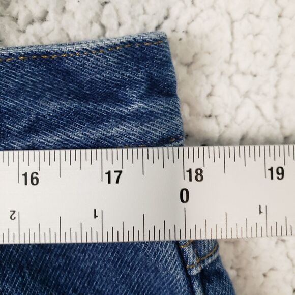 LL Bean Relaxed Fit Flannel Fleece Lined Jeans Men's 36x30 Blue - Picture 7 of 11